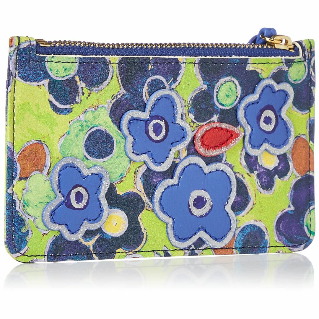 色: ブルー[ツモリチサト] フラグメントケース ミニ財布 レトロフラワー レディースのバッグ(その他)の商品写真