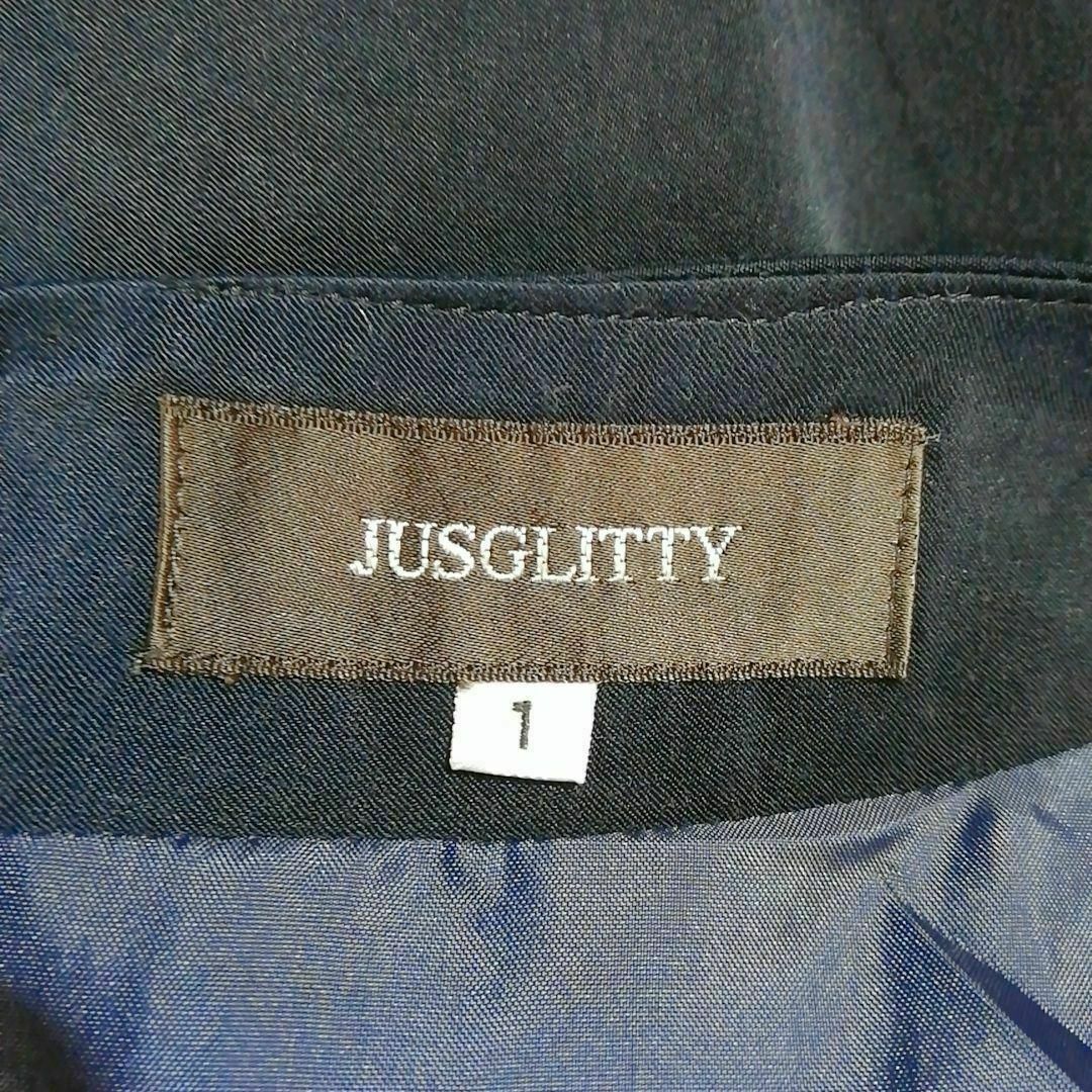 JUSGLITTY(ジャスグリッティー)のジャスグリッティー　極上美品　ドレス　ワンピース　パーティー　ネイビー色系　М レディースのフォーマル/ドレス(ナイトドレス)の商品写真