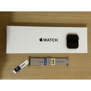 アップルウォッチ(Apple Watch)のほぼ新品　Apple Watch  SE 第2世代　44mm スターライト(腕時計(デジタル))