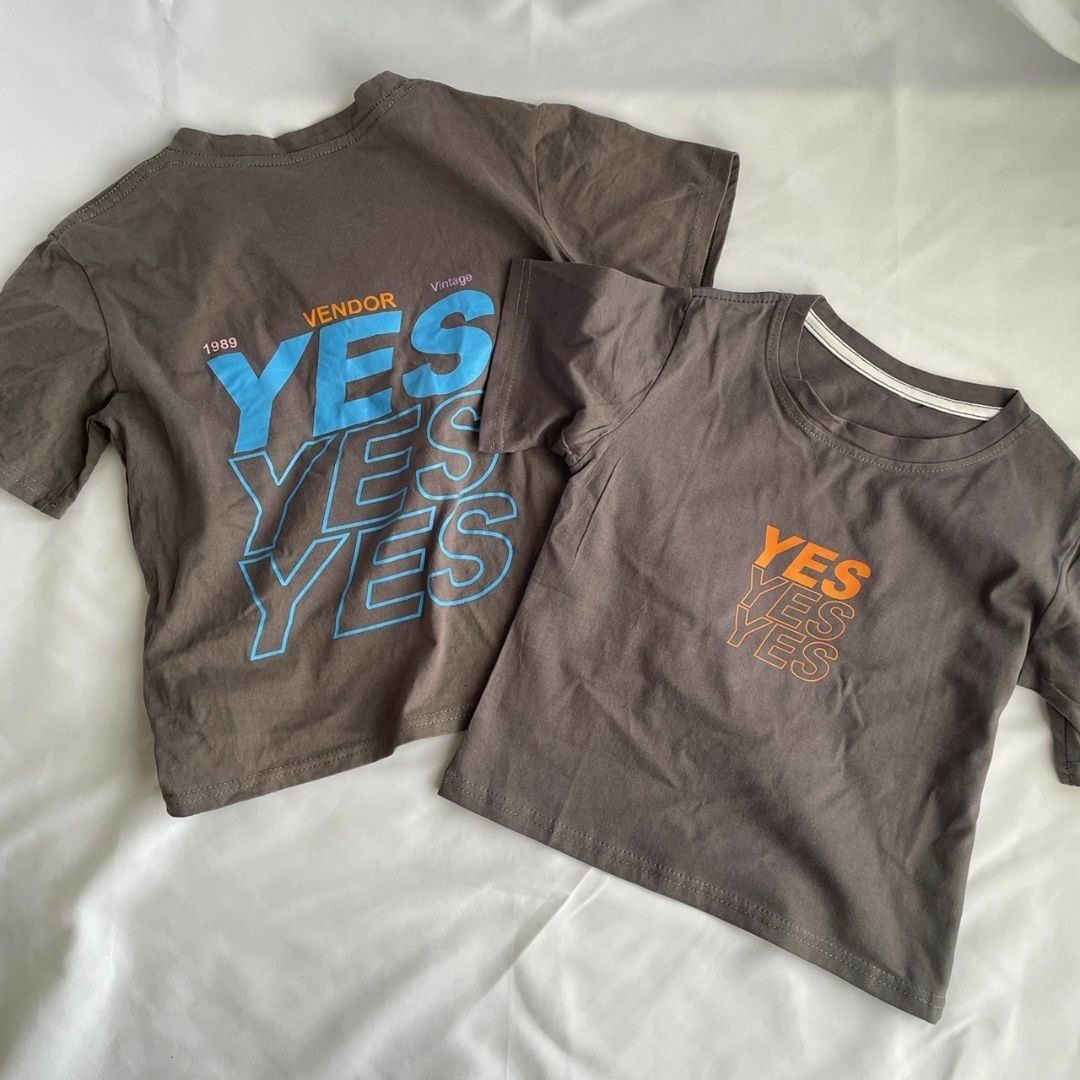 BREEZE(ブリーズ)のYES T-shirt キッズTシャツ　男の子　半袖　新品 キッズ/ベビー/マタニティのキッズ服男の子用(90cm~)(Tシャツ/カットソー)の商品写真