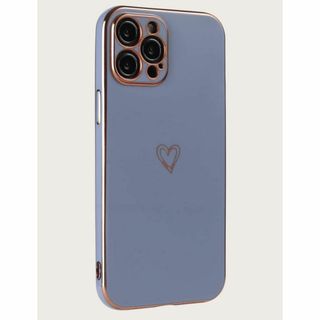 【サイズ:iPhone13_色:ブルーグレー】iPhoneケース マット素材 ガ(その他)