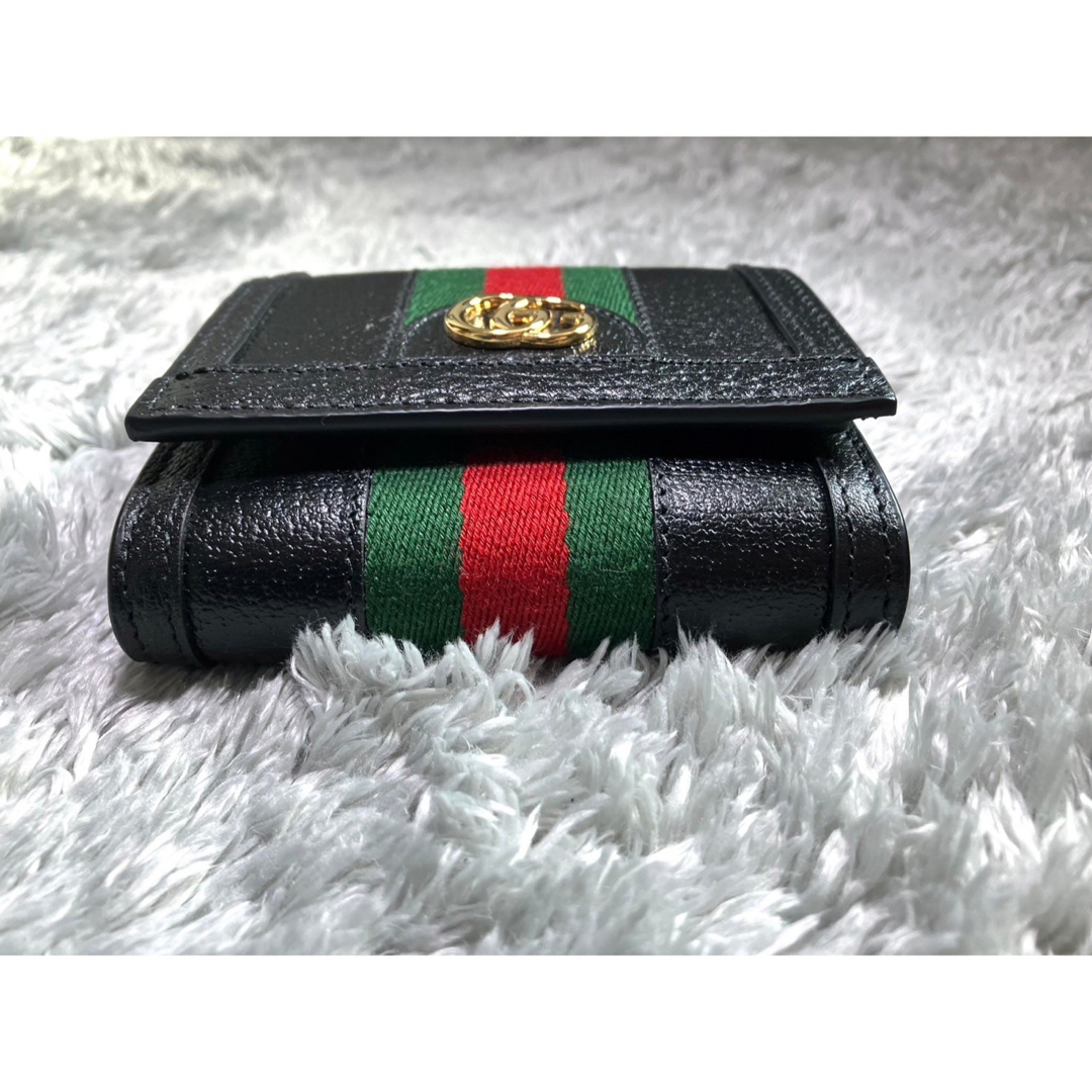 Gucci(グッチ)のGUCCI 719887 シェリーライン オフィディア ウェブ 二つ折り財布 レディースのファッション小物(財布)の商品写真