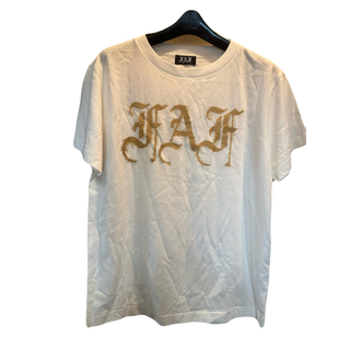 美品 FAKE AS FLOWERS OEロゴプリントTシャツ(Tシャツ/カットソー(半袖/袖なし))