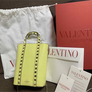 VALENTINO - バレンティノ＊ロックスタッズチェーンショルダーミニバッグ