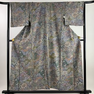 小紋 身丈155.5cm 裄丈65.5cm 正絹 名品 【中古】(着物)