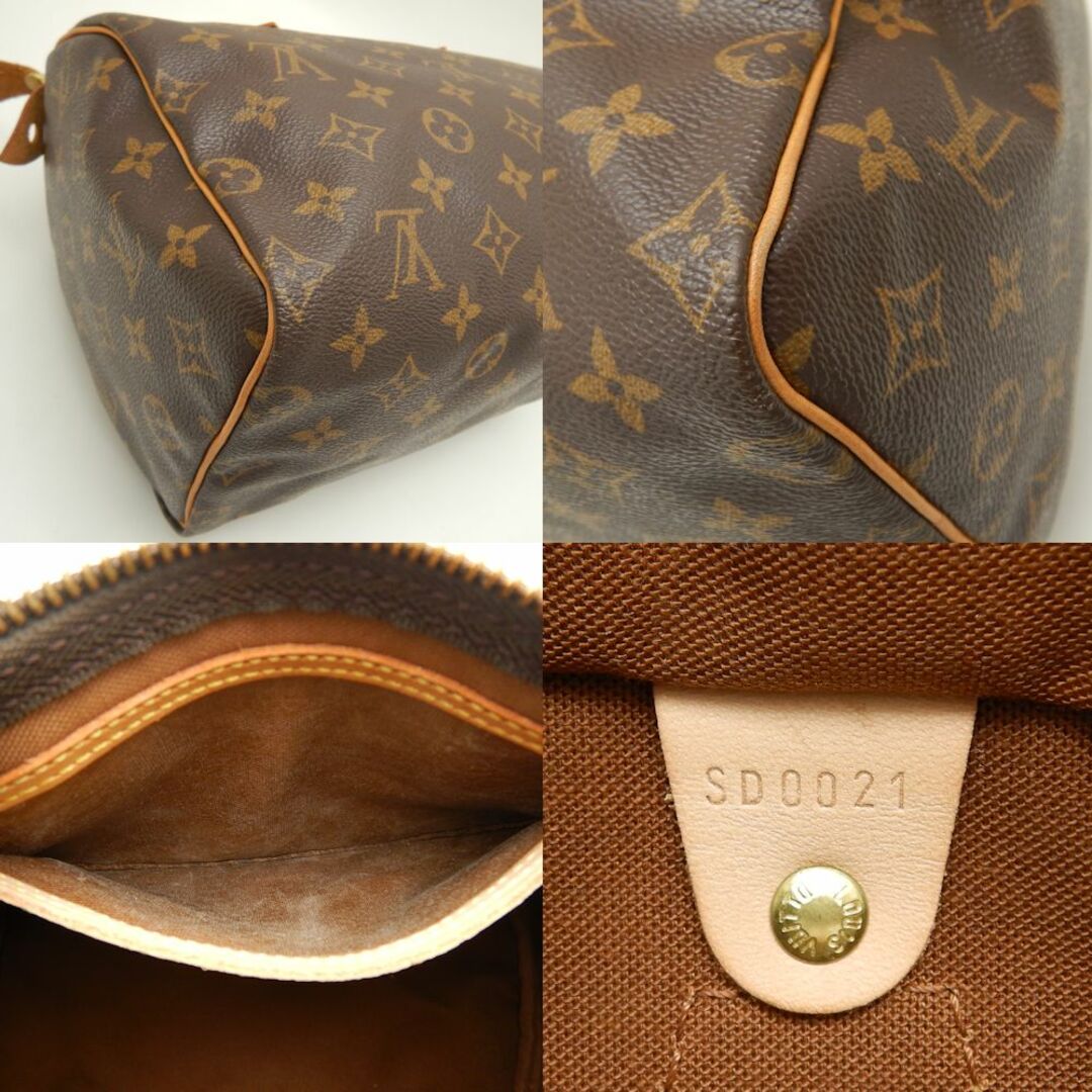 LOUIS VUITTON(ルイヴィトン)のLOUIS VUITTON ルイヴィトン モノグラム スピーディ25 M41528 ハンドバッグ ブラウン/251694【中古】 レディースのバッグ(ハンドバッグ)の商品写真