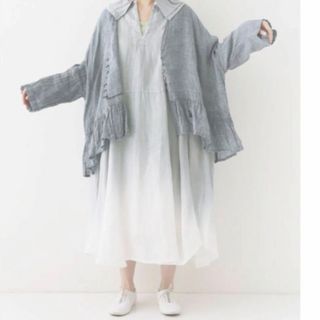 ネストローブ(nest Robe)のネストローブ nest robe リネングレンチェックガーゼ　ブラウス　(シャツ/ブラウス(長袖/七分))