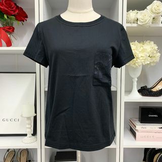 エルメス(Hermes)の7998 未使用 エルメス コットン Tシャツ トップス ブラック(Tシャツ(半袖/袖なし))