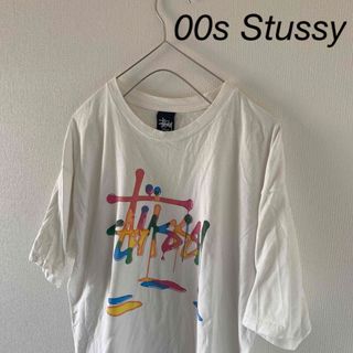 ステューシー(STUSSY)の00sStussyステューシー半袖tシャツメンズホワイト白ストリート(Tシャツ/カットソー(半袖/袖なし))