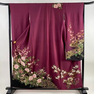 振袖 身丈158cm 裄丈64.5cm 正絹 美品 名品 【中古】(着物)