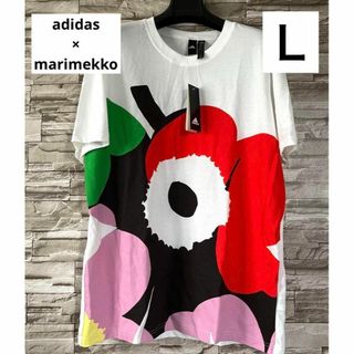 アディダス(adidas)のadidas × marimekko トップス 半袖 HC4187 カジュアル(Tシャツ(半袖/袖なし))