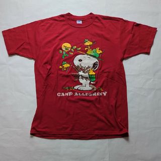 90‘ｓMADE IN USA スヌーピーTシャツ Ｌサイズ(Tシャツ/カットソー(半袖/袖なし))