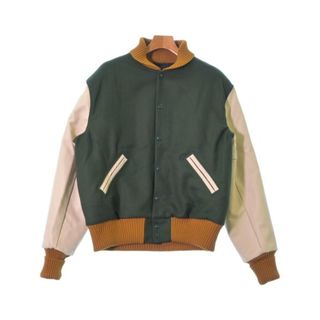 エンジニアードガーメンツ(Engineered Garments)のEngineered Garments スタジャン M 緑xアイボリー 【古着】【中古】(スタジャン)