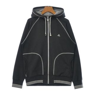 アディダス(adidas)のadidas アディダス パーカー M グレー 【古着】【中古】(パーカー)