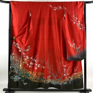 振袖 身丈155cm 裄丈64cm 正絹 名品 【中古】(着物)