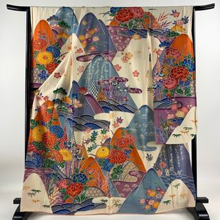 振袖 身丈164.5cm 裄丈68cm 正絹 名品 【中古】(着物)