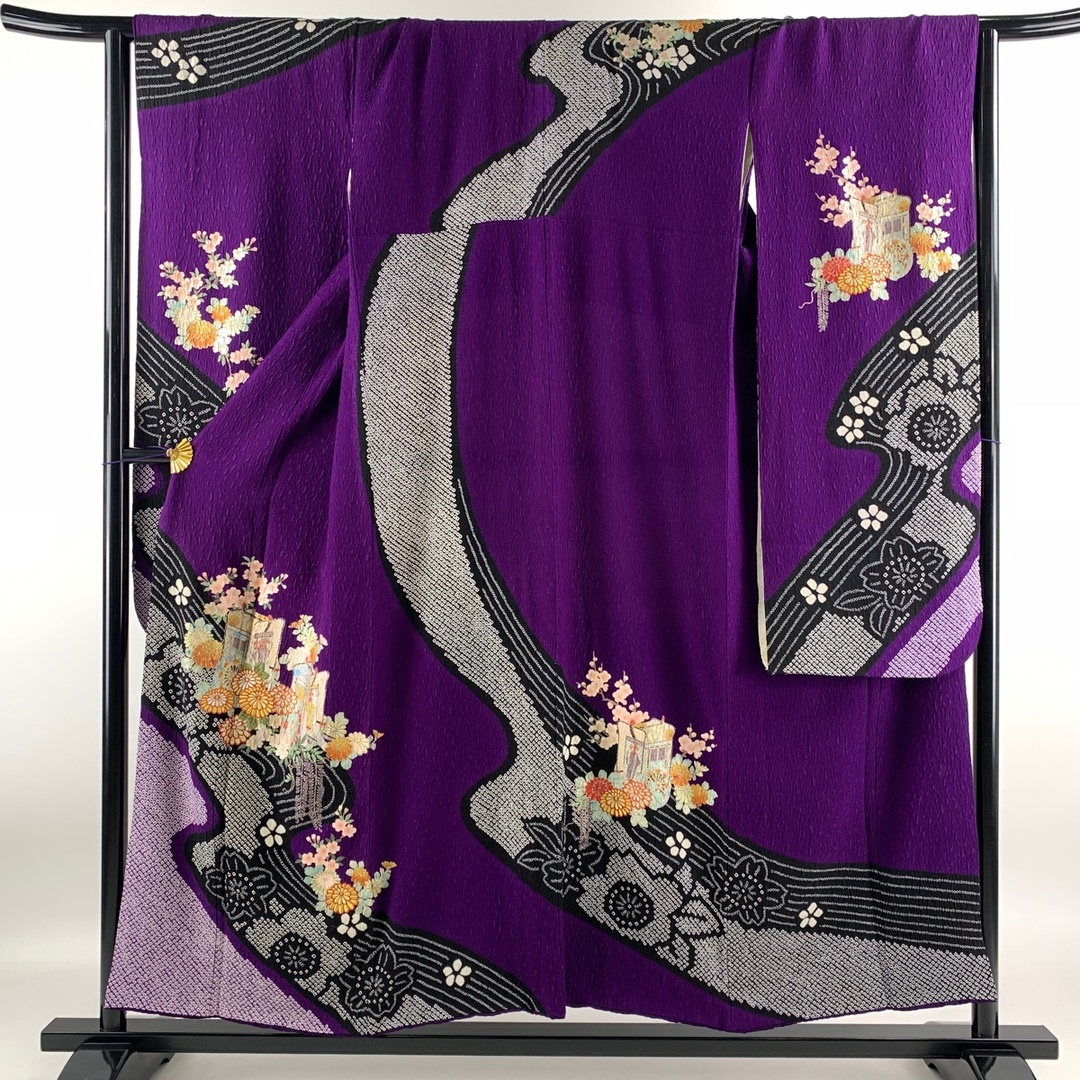 振袖 身丈153cm 裄丈68cm 正絹 美品 名品 【中古】 レディースの水着/浴衣(着物)の商品写真