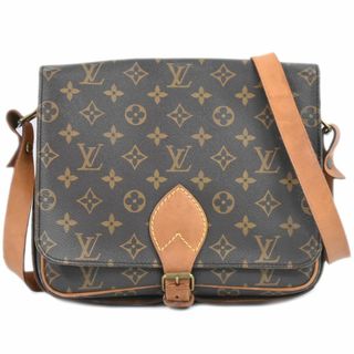 ルイヴィトン(LOUIS VUITTON)の本物 ルイヴィトン LOUIS VUITTON LV カルトシエール 26 GM モノグラム ショルダーバッグ ポシェット ブラウン M51252 Cartouchiere ビトン バッグ 中古(ショルダーバッグ)