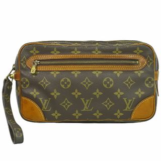 ルイヴィトン(LOUIS VUITTON)の本物 ルイヴィトン LOUIS VUITTON LV マルリードラゴンヌ モノグラム クラッチバッグ セカンドバッグ ブラウン M51825 Marly Dragonne ビトン バッグ 中古	(クラッチバッグ)