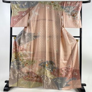 訪問着 身丈165.5cm 裄丈68cm 正絹 名品 【中古】(着物)