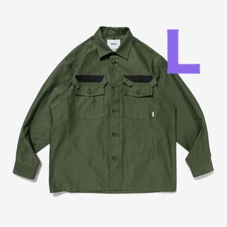 WTAPS 24SS CBW 01 LS COTTON SATIN オリーブ L