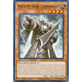 遊戯王 LEDE-EN008 古代の機械司令 Ancient Gear Commander (英語版 1st Edition ノーマル) Legacy of Destruction(その他)