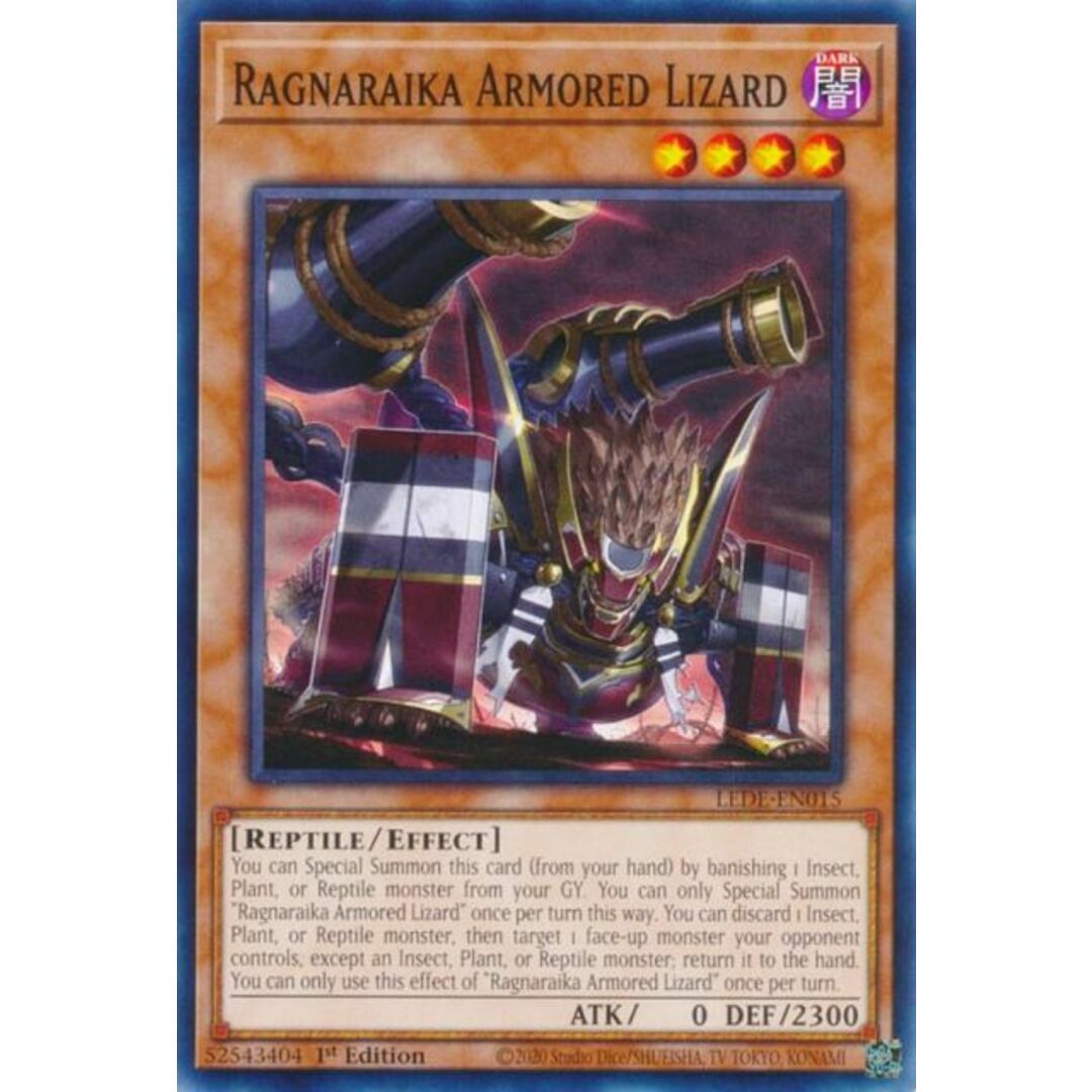 遊戯王 LEDE-EN015 蕾禍ノ鎧石竜 Ragnaraika Armored Lizard (英語版 1st Edition ノーマル) Legacy of Destruction エンタメ/ホビーのアニメグッズ(その他)の商品写真