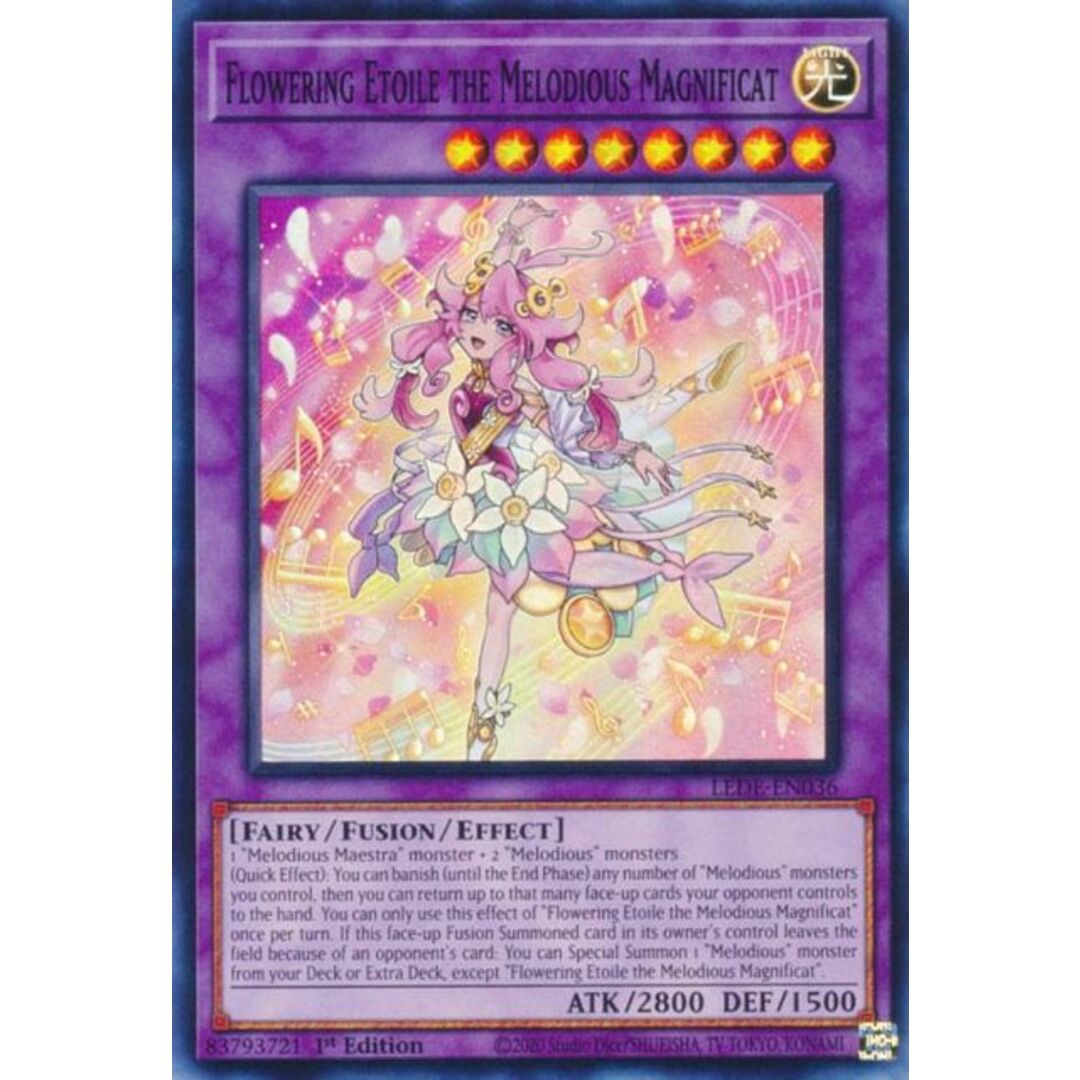 遊戯王 LEDE-EN036 幻奏の華歌神フラワリング・エトワール Flowering Etoile the Melodious Magnificat (英語版 1st Edition スーパーレア) Legacy of Destruction エンタメ/ホビーのアニメグッズ(その他)の商品写真