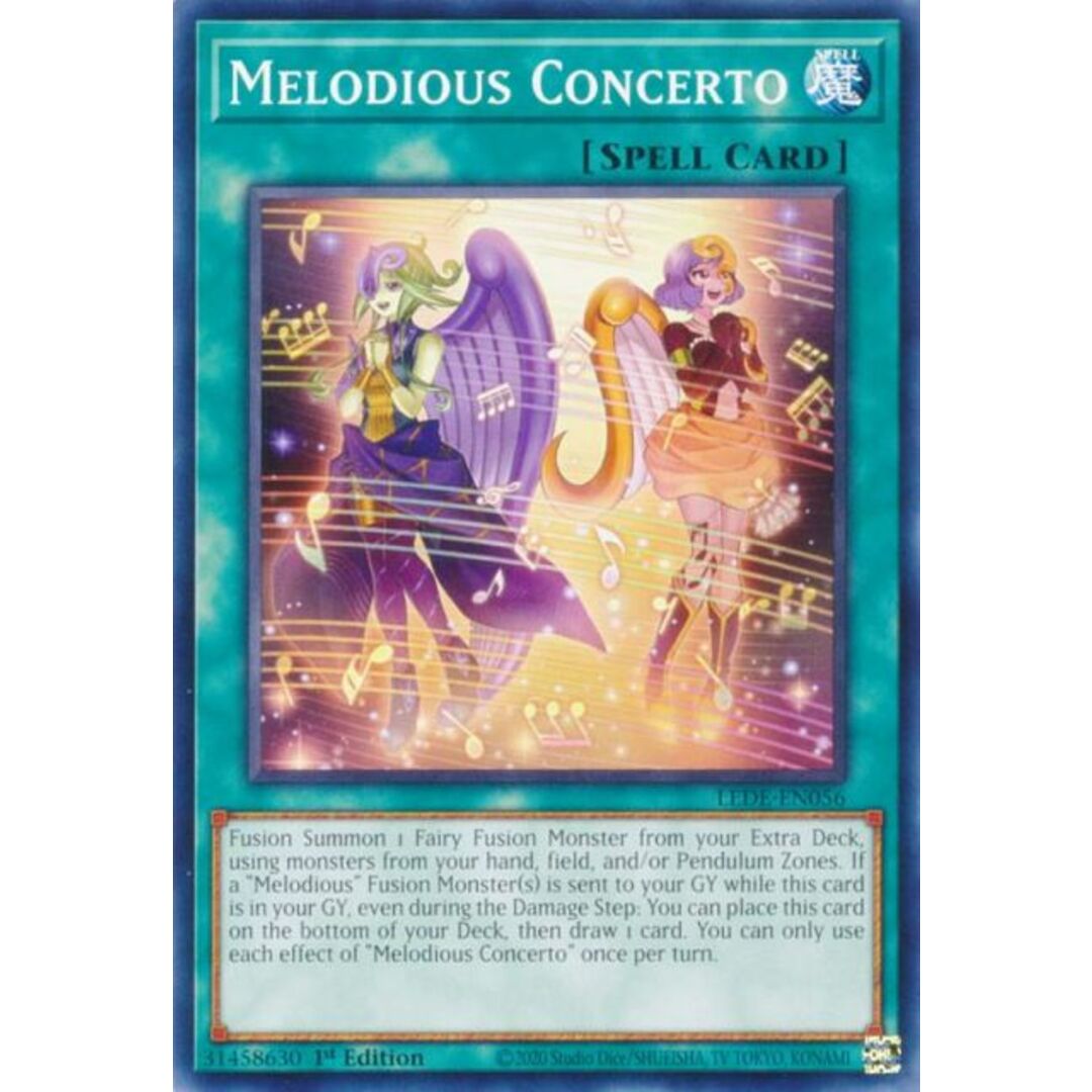 遊戯王 LEDE-EN056 幻奏協奏曲 Melodious Concerto (英語版 1st Edition ノーマル) Legacy of Destruction エンタメ/ホビーのアニメグッズ(その他)の商品写真
