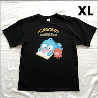 サンリオ(サンリオ)のused  サンリオ　ハンギョドン　Tシャツ　キャラT   黒　ブラック　XL(Tシャツ(半袖/袖なし))