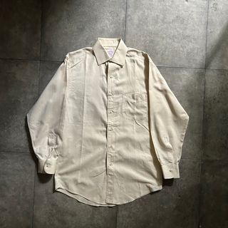 ブルックスブラザース(Brooks Brothers)の90s ブルックスブラザーズメーカーズ シャツ M ベージュ(シャツ)