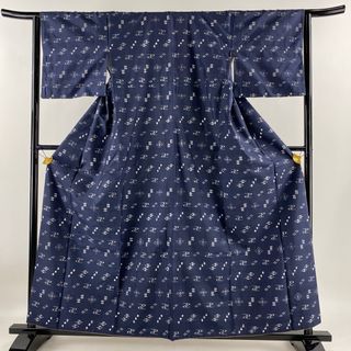 紬 身丈158.5cm 裄丈64cm 正絹 美品 名品 【中古】(着物)