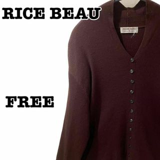 匿名配送 RICHE BEAU カットソー クロ ウール100レディーストップス(カットソー(長袖/七分))