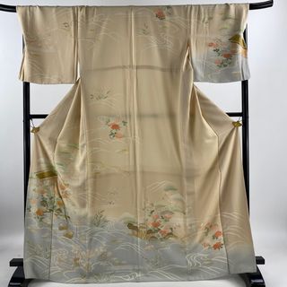 訪問着 身丈169cm 裄丈70cm 正絹 名品 【中古】(着物)