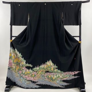 黒留袖 身丈168.5cm 裄丈67cm 正絹 名品 【中古】(着物)