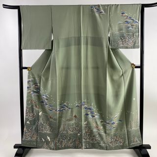 訪問着 身丈160cm 裄丈62.5cm 正絹 美品 名品 【中古】(着物)