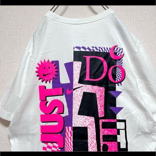 アディダス(adidas)のNIKE ナイキ Tシャツ 半袖 背面でか派手プリント ホワイト XL(Tシャツ(半袖/袖なし))