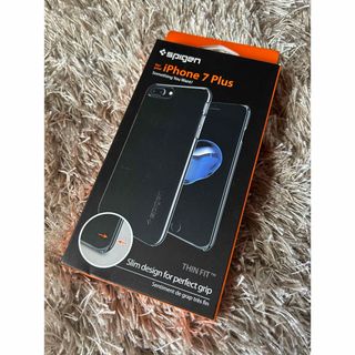 シュピゲン(Spigen)の【最終価格】【美品】Spigen iPhone 7plus用ケースブラック(iPhoneケース)