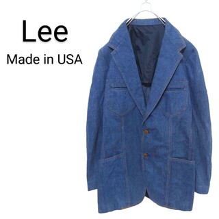 リー(Lee)の【Lee】70's USA製 Setタグ デニムテーラードジャケット A1879(テーラードジャケット)