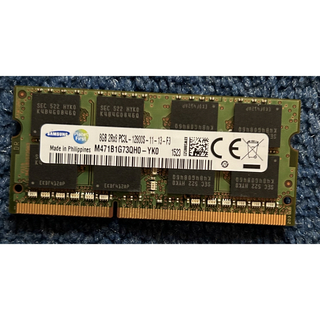 SAMSUNG ノートpcメモリ　2Rx8 PC3L  -12800S 8GB(PCパーツ)