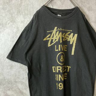 ステューシー(STUSSY)の【ライブツアー、ビックロゴ】stussy古着Tシャツ黒ストリート　sk8L半袖(Tシャツ/カットソー(半袖/袖なし))