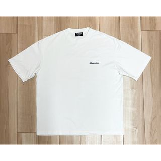 ［新品同様］バレンシアガ　ロゴTシャツ　ホワイト　M