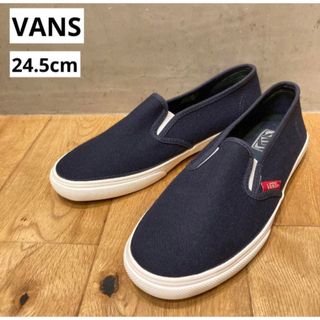 ヴァンズ(VANS)のVANS バンズ　スリッポン　レディース　スニーカー　黒　ギンガムチェック(スニーカー)