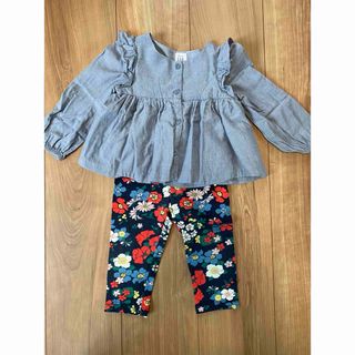 ベビーギャップ(babyGAP)のbaby GAP size70 シャツ パンツセット(シャツ/カットソー)