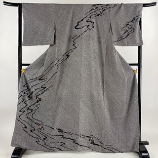 訪問着 身丈165cm 裄丈65cm 正絹 名品 【中古】(着物)