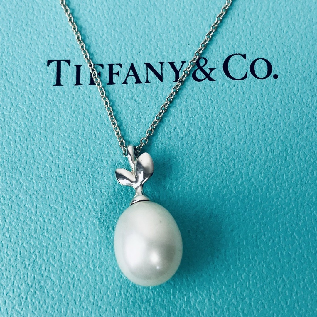 Tiffany & Co.(ティファニー)の【21-3025】ティファニー ネックレス オリーブリーフ パール 925 レディースのアクセサリー(ネックレス)の商品写真