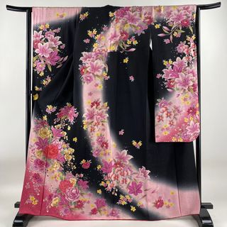 振袖 身丈167cm 裄丈66.5cm 正絹 名品 【中古】(着物)