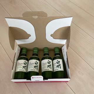 サントリー(サントリー)の白州　180ml 4本　ノンビンテージ(ウイスキー)