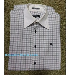 BURBERRY BLACK LABEL綿100% 長袖シャツ Мサイズ