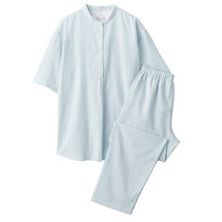 MUJI (無印良品) - 無印良品　五分袖パジャマ　レディースＬサイズ